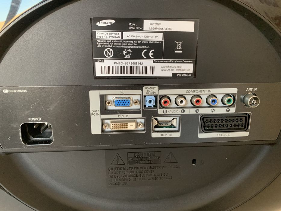 Монітор SAMSUNG 20 ʼʼ 2032 MW LS20PMASF/EDC