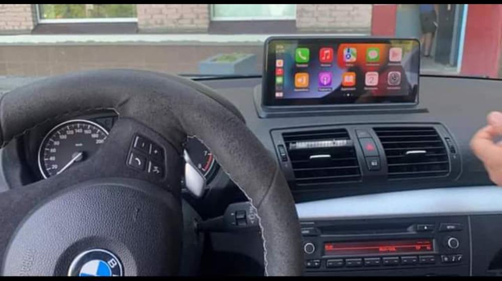 Tela Android 14  com GPS BMW E81 E82 E87 E88 + Idrive