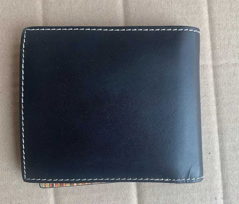 Брендовый итальянский кожаный кошелек Paul Smith