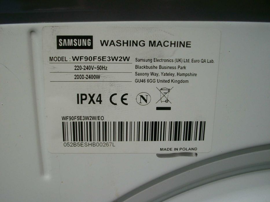 Programator do pralki Samsung Eco Bubble.
