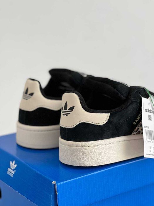 Женские кроссовки Adidas Campus 00s Black Leopard. Размеры 36-41