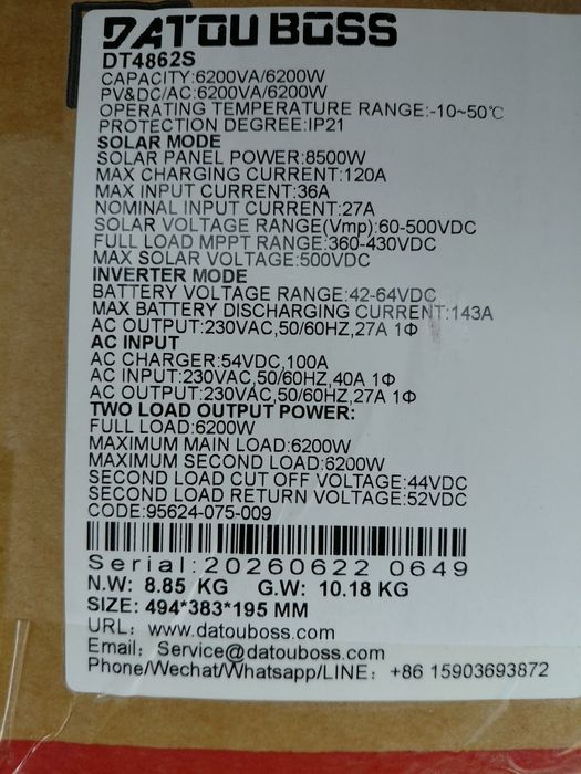 Datouboss 6,2 KW 48V