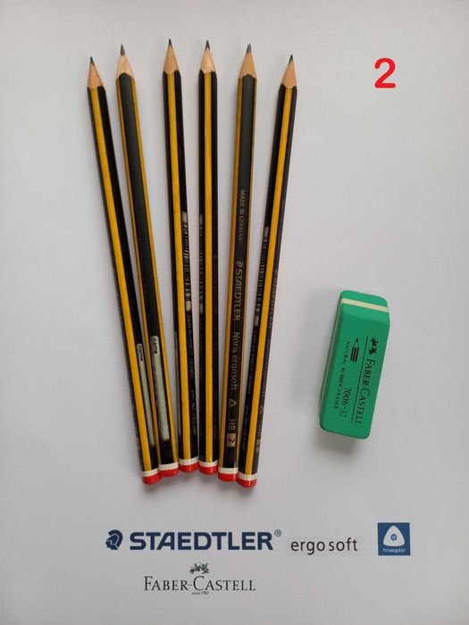 Stadtler Noris ERGOSOFT HB2 / Borracha Faber-Castell