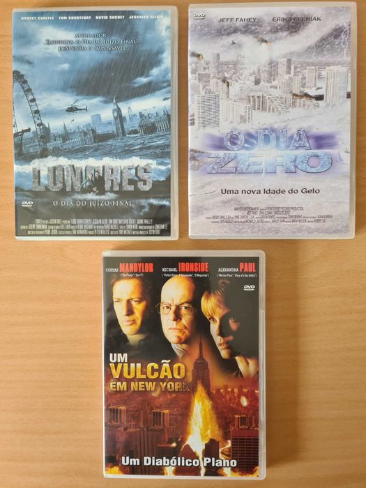 3 filmes em DVD sobre catástrofes