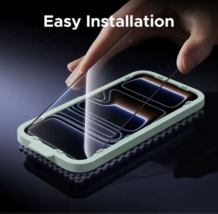 Защитное стекло Ugreen 9D With Black Border iPhone 17 Pro Max, 17 Pro, в комплекте 2 стекла, покрывает весь экран, очень тонкие черные рамки
