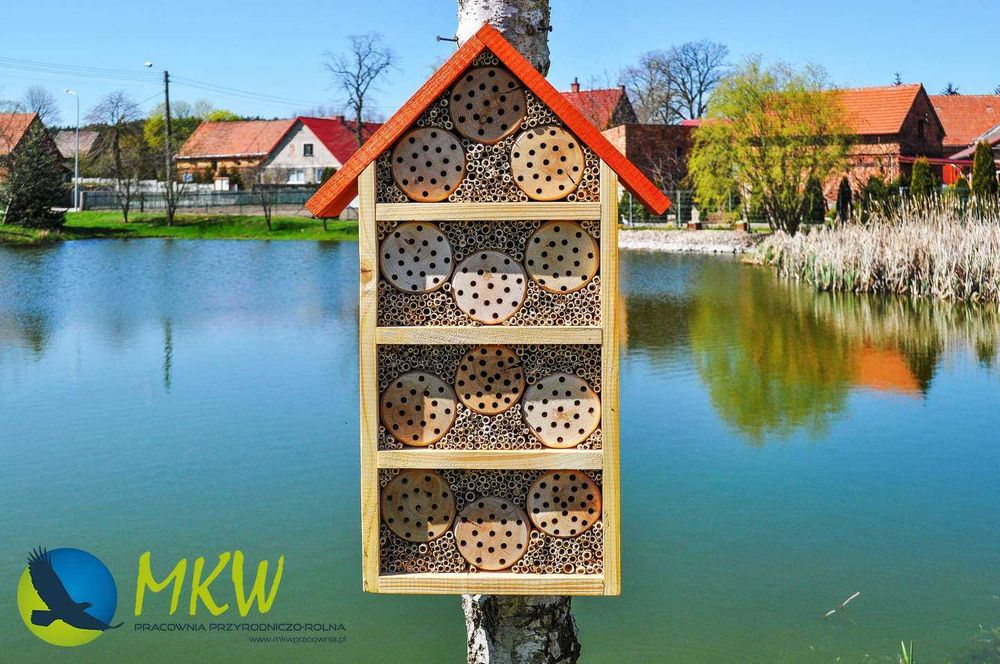 Hotel de insectos modelo hotel para abeja albañil MKW pequeño