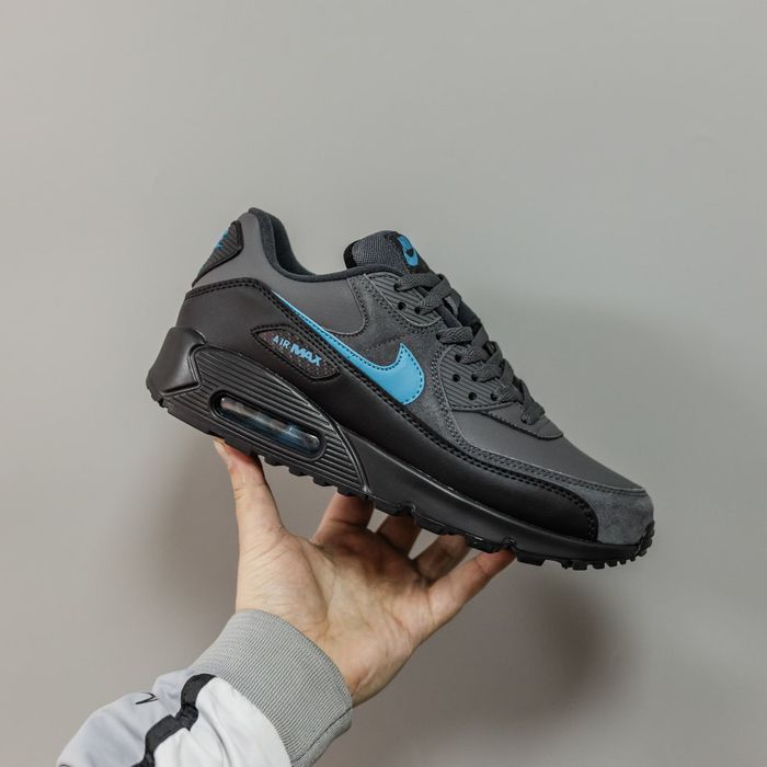 Кросівки Nike Air Max 90 Black/Grey/Blue premium