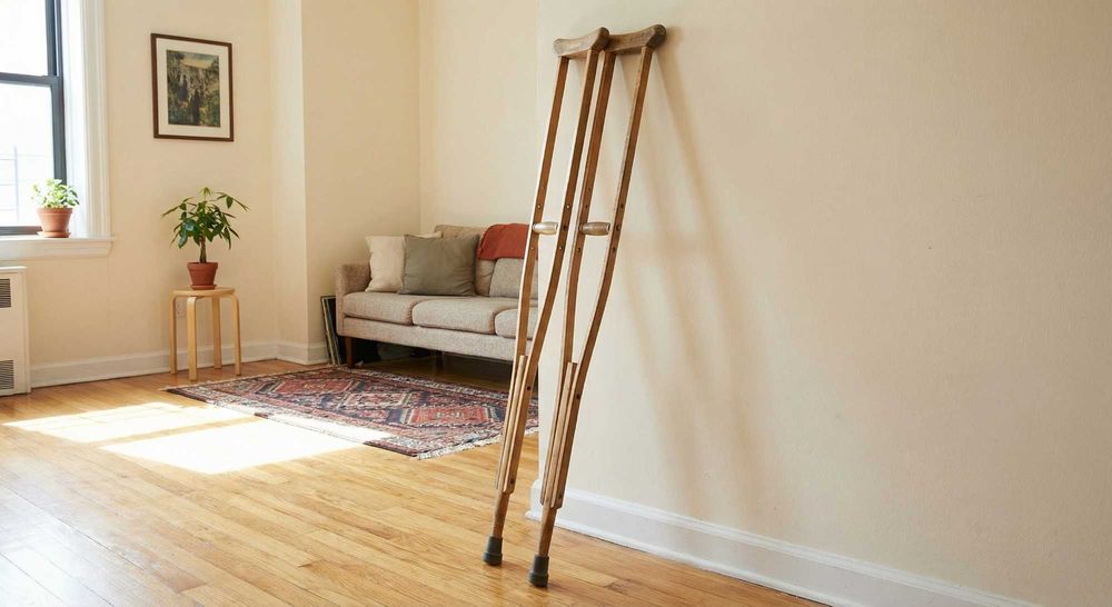 Костыли деревянные взрослые б\у