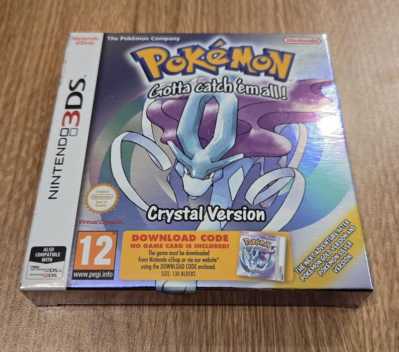 Pokemon Crystal 3DS - z niewykorzystanym kodem
