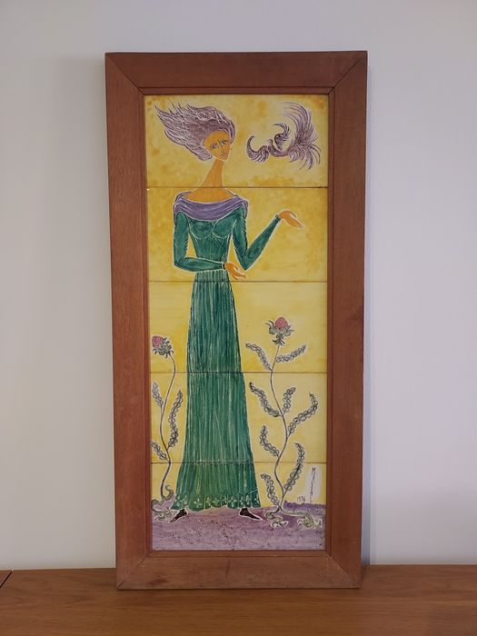 Quadro Azulejos Pintados à Mão