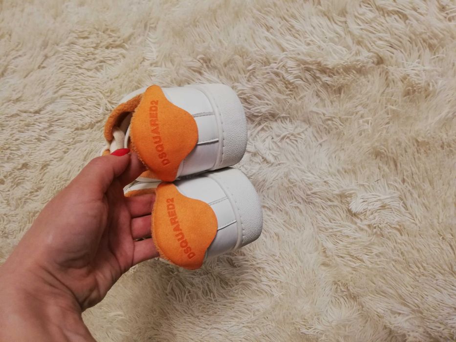 sneakersy Dsquared2 40 damskie białe skórzane 40