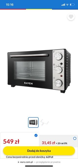 Piekarnik firmy Raven