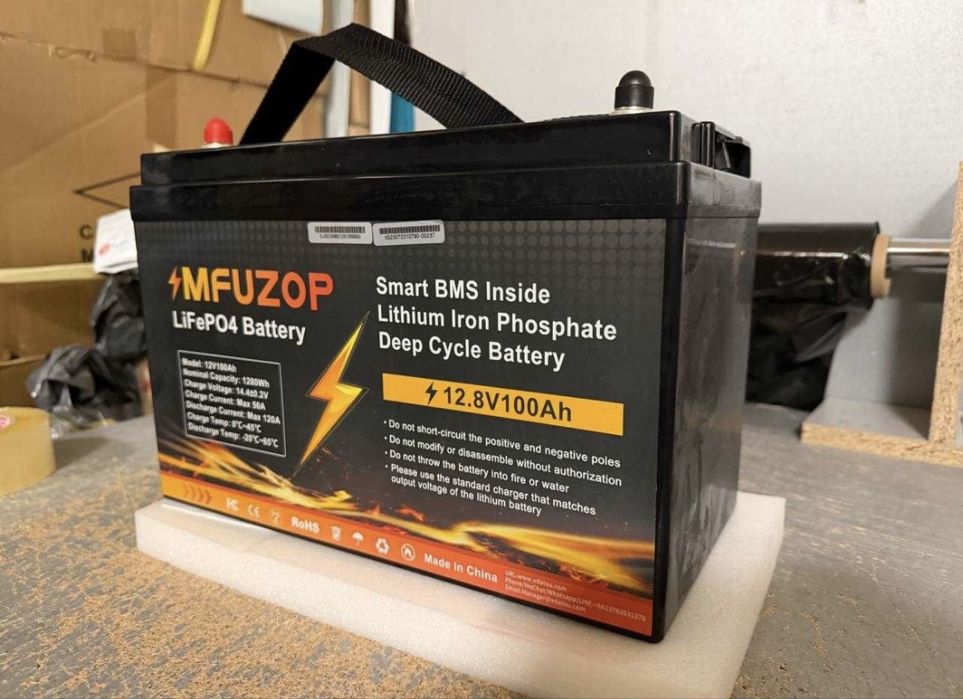 Литий-железо-фосфатная батарея / Аккумулятор LiFePO4 12.8V 100Ач BMS /