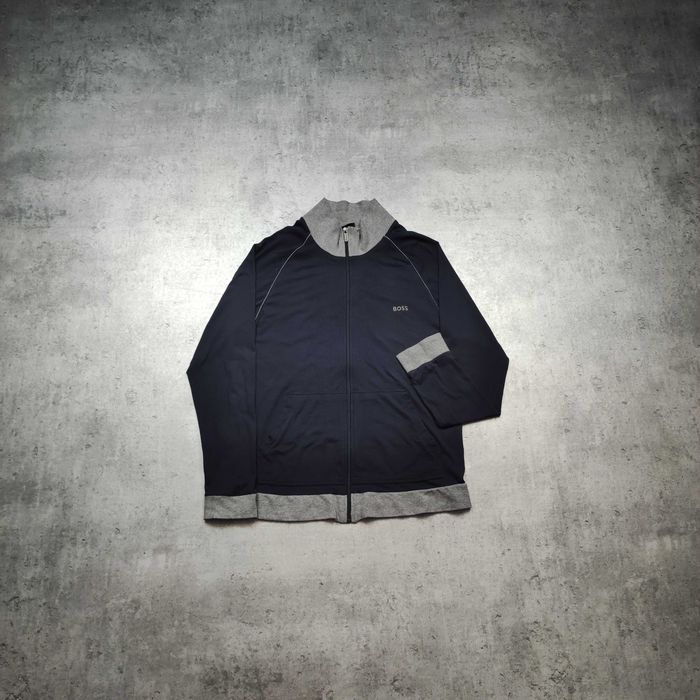 MĘSKA PREMIUM Bluza Rozpinana Bawełna Suwak Hugo Boss Classic Dresowa