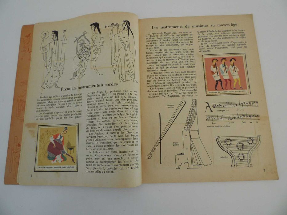 Cadernetas Histoire de Jesus, 1957 e Les Instruments de Musique, 1954