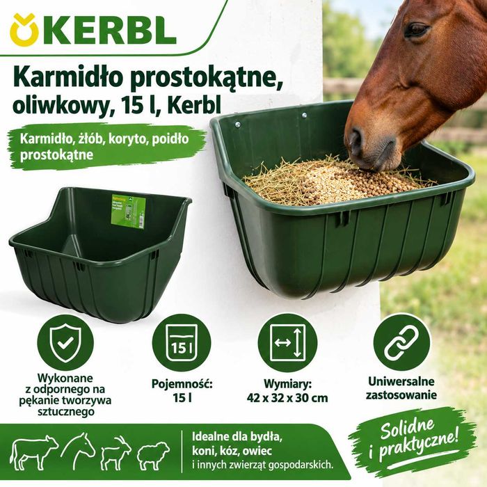 Karmidło Poidło dla koni krów Koryto 15l Żłób, BARDZO MOCNE