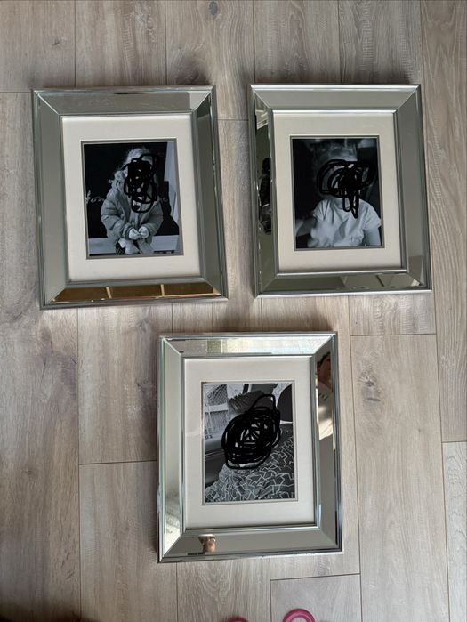 Duże lustrzane ramki na zdjęcia Glamour Home & You