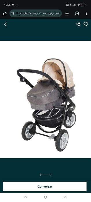 Carrinho bebé trio Zippy