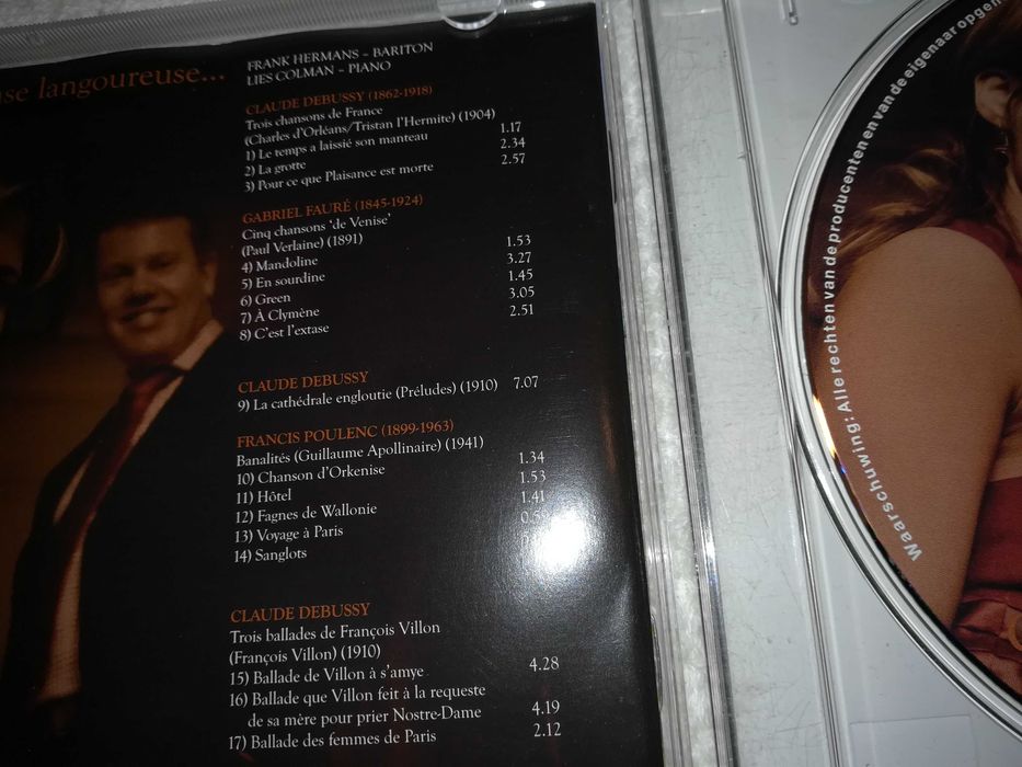 frank hermans e lies colman (c´est l´extase langoureuse) cd
