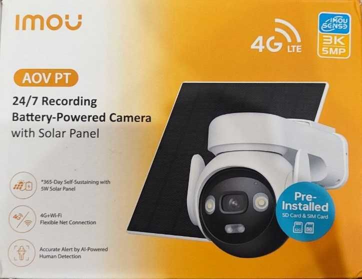 Акумуляторна камера Imou AOV PT 5mp з WI-FI/4G + сонячна панель