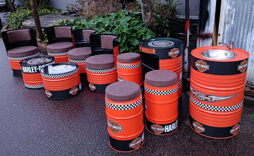 Conjunto bidões Personalizados Harley Davidson  ( ler descrição)