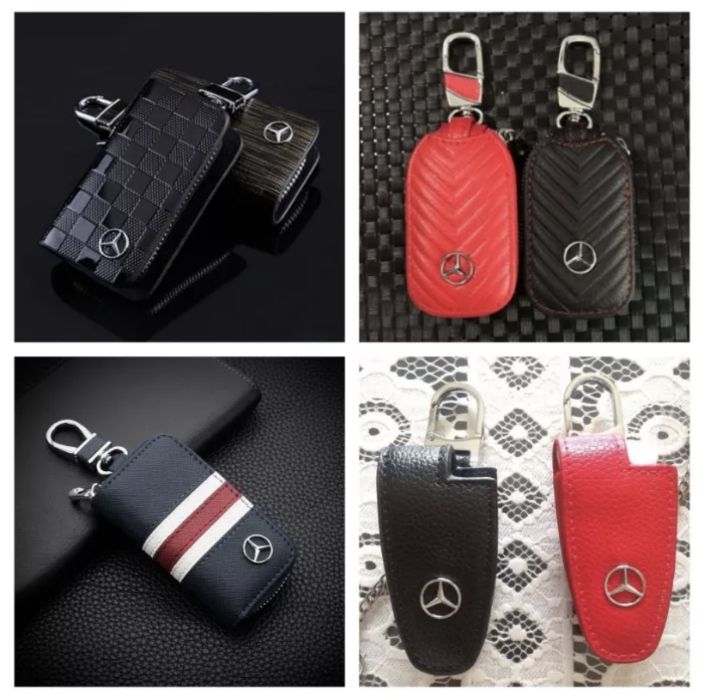 Porta Chaves Capa Mercedes Classe A-B-C-E-R-S Pele - LUXO
