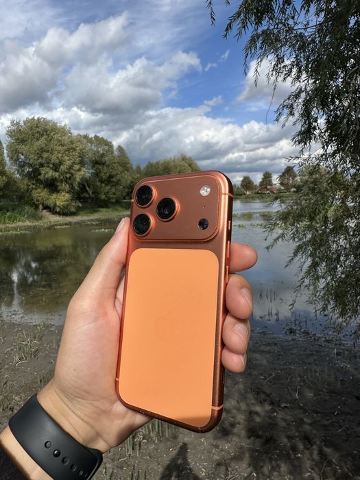 З гарантію iphone 17pro 256gb cosmic orange neverlock 100% акумулятор фізична сім