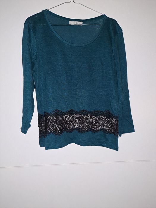 Bluzka Sandro z koronką