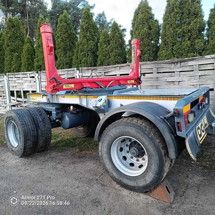 Przyczepa, wózek do drewna, drzewa, lasu Doll M135