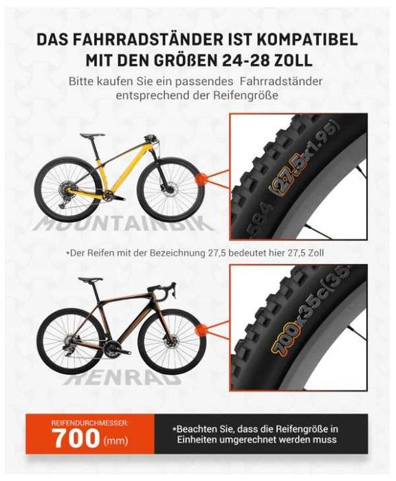 Regulowana stopka rowerowa do rowerów 24-28" HENMI