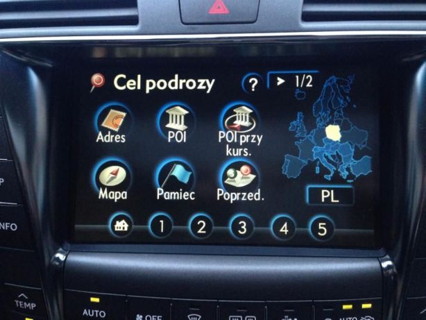 Nowa Mapa Nawigacja Toyota Lexus Polskie Menu Polski Lektor PROMOCJA