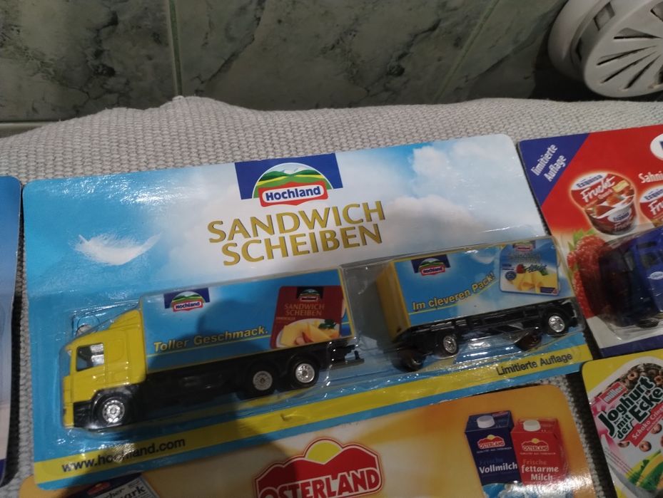 Resoraki ciężarówki tir MAN Mercedes Scania 6szt.