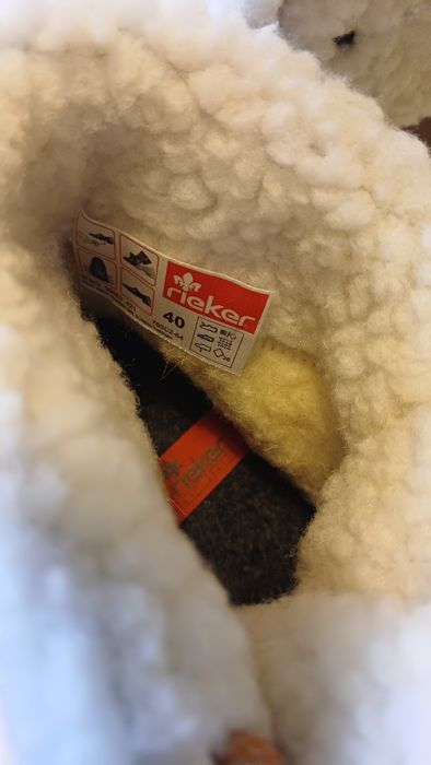 Botas rieker castanhas novas, com etiqueta