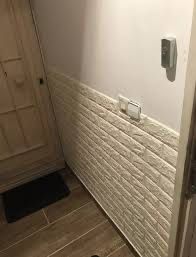 Распродажа! 3д панели самоклеящиеся, белый кирпич 70*77 cm