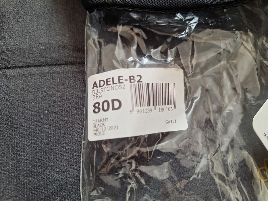 Biustonosz GORTEKS ADELE-B2 czarny 80D