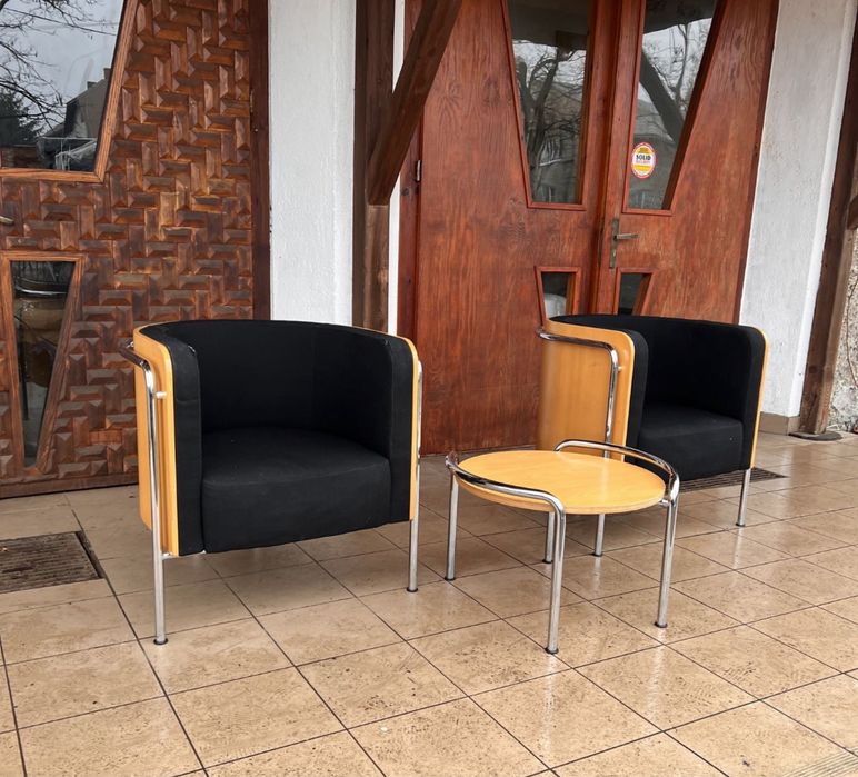 Thonet S3001 komplet mebli. Projekt Christoph Zschocke. Postmodernizm