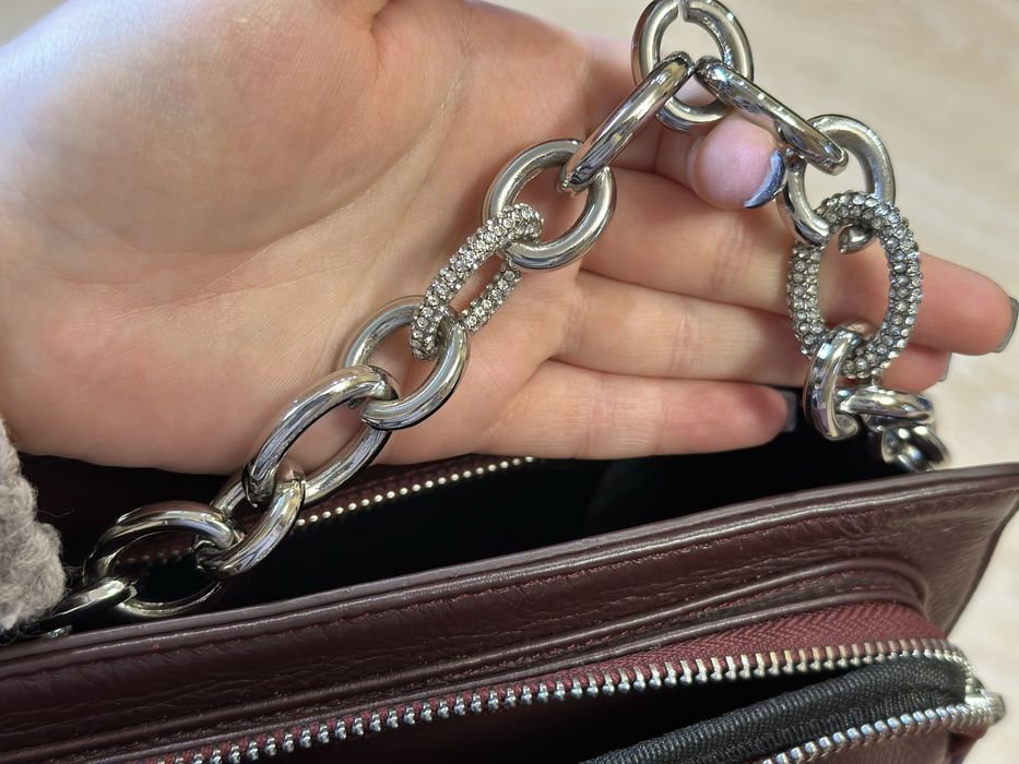 Шкіряна сумка- кросс боді