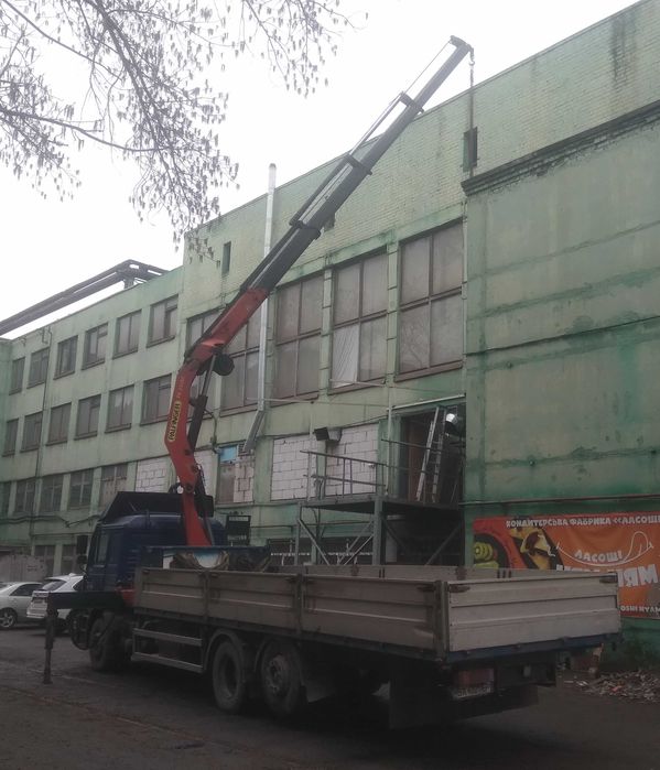 Кран Манипулятор Стрела 12м 10т;L8,2м Эвакуатор Услуги Аренда Днепр