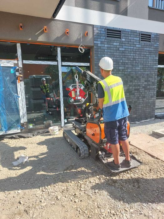 Mini żuraw BG Lift M060 – z funkcją transportu ładunku / okien / szyb