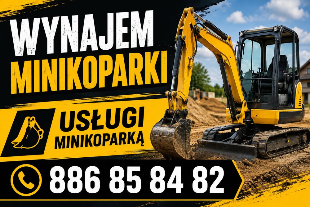 Wynajem minikoparki usługi minikoparka