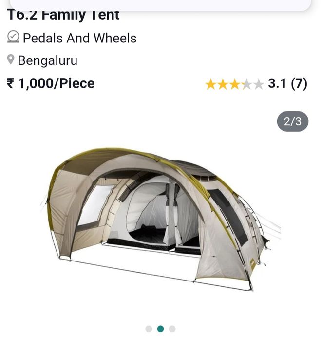 Vendo tenda de campismo t6.2
