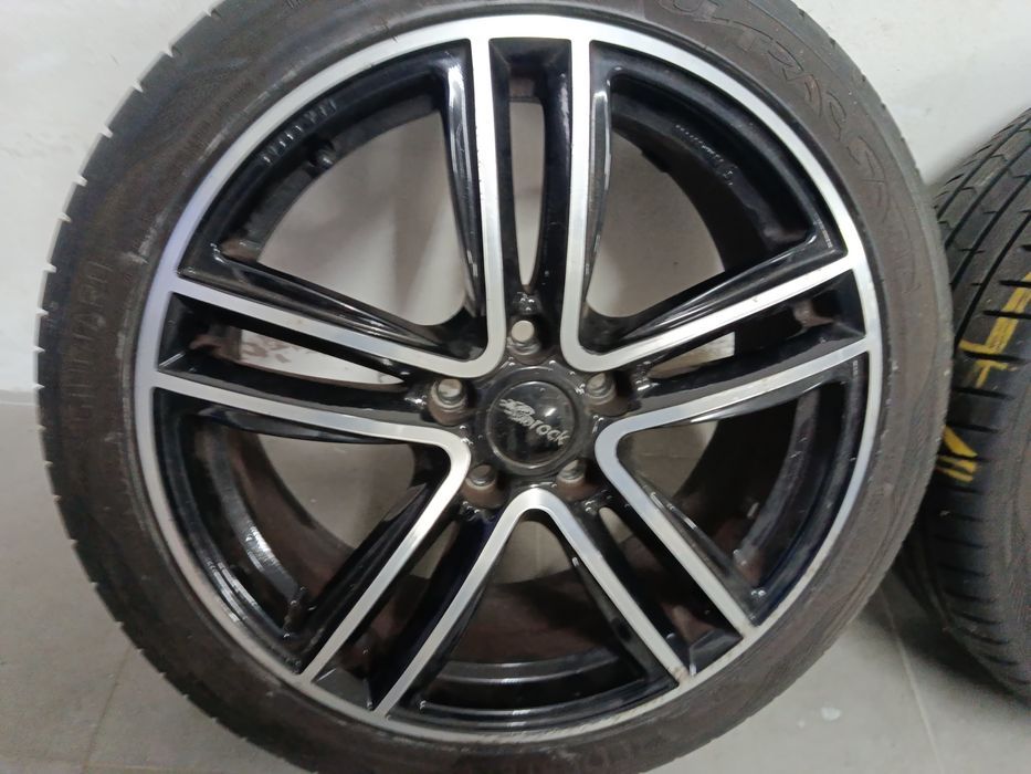Jantes 18 Brock 5*112 com dois pneus 225/45/18