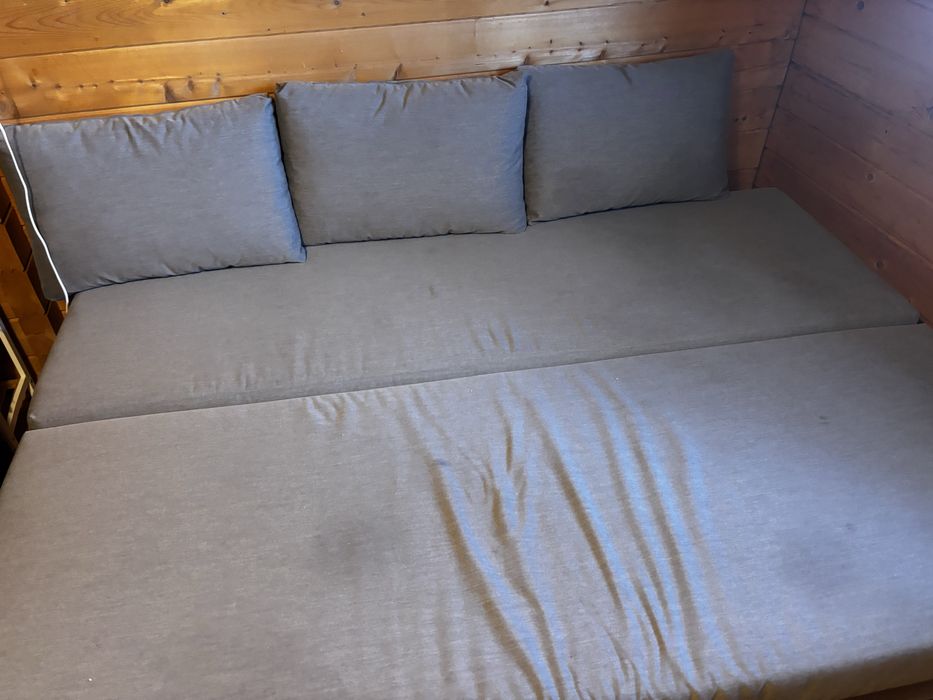 Sofá cama cizento