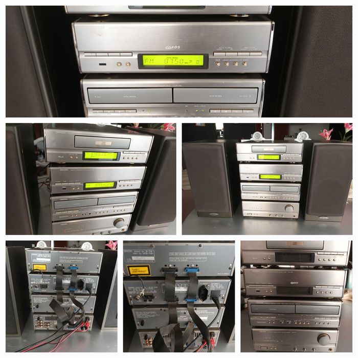 Aparelhagem Modular Denon D-110(Amplificador, Cd, Rádio, 2 Cassettes)