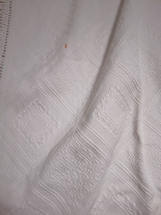 Colchas de cama, brancas