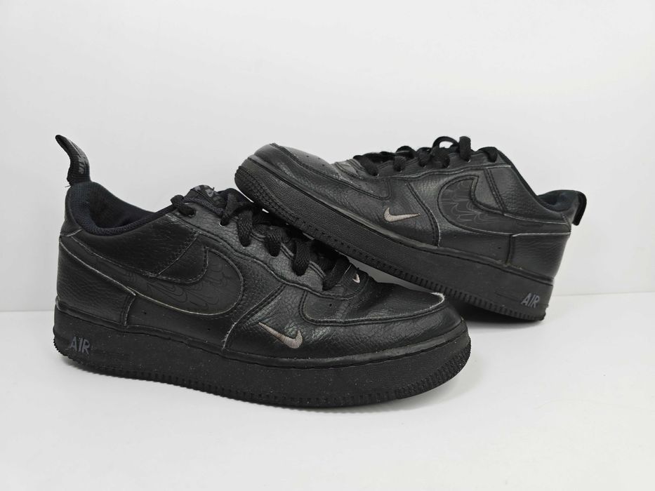 Nike Air Force One czarne buty skórzane w rozmiarze 39