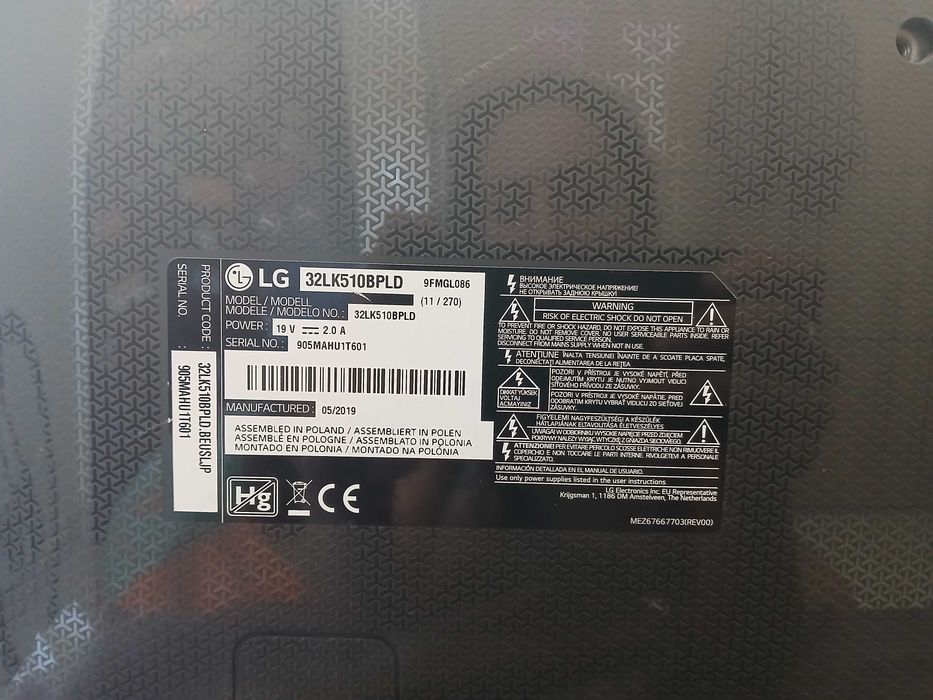 TV plasma LG 32 polegadas