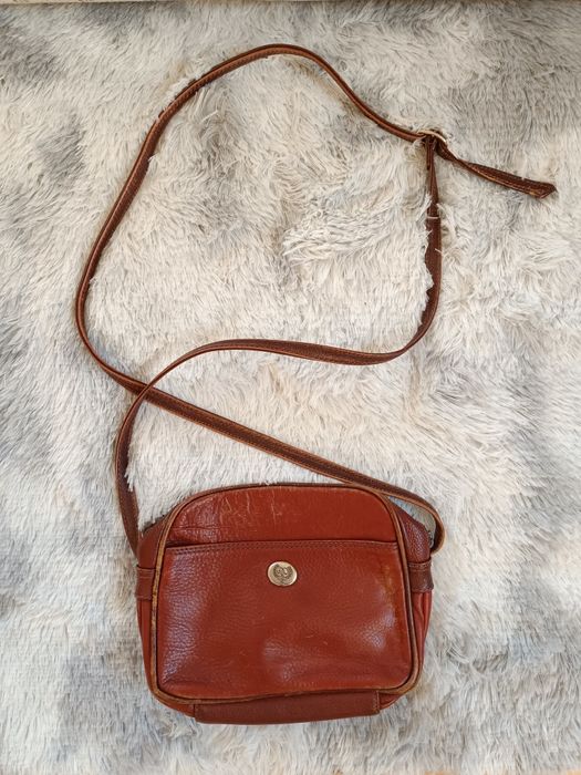 Torebka skórzana Genuine Leather vintage