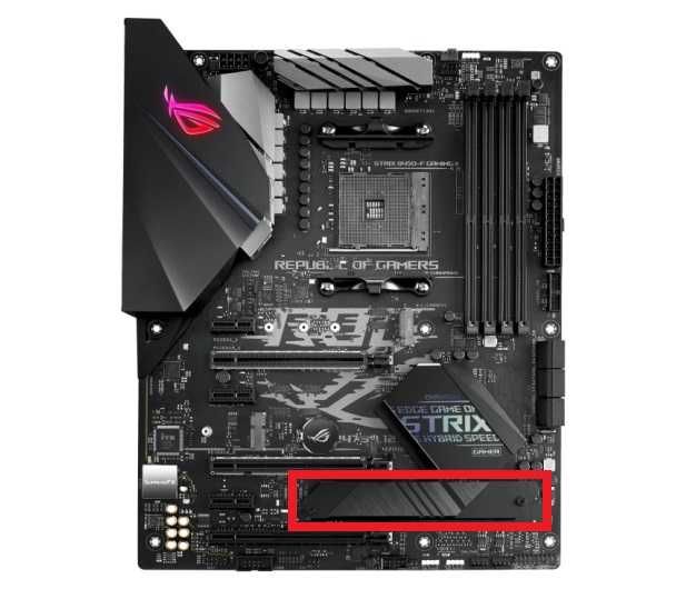 Radiator M.2 płyty głównej ASUS ROG STRIX B450-F GAMING II