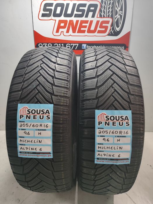 2 pneus semi novos Michelin 205/60R16 Oferta dos  Portes